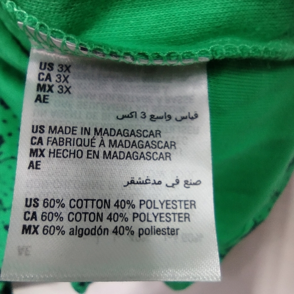 NWT Karen Scott Floral Polo Top Women's 3X Green Cottagecore Retro Casual Comfy - Picture 11 of 11